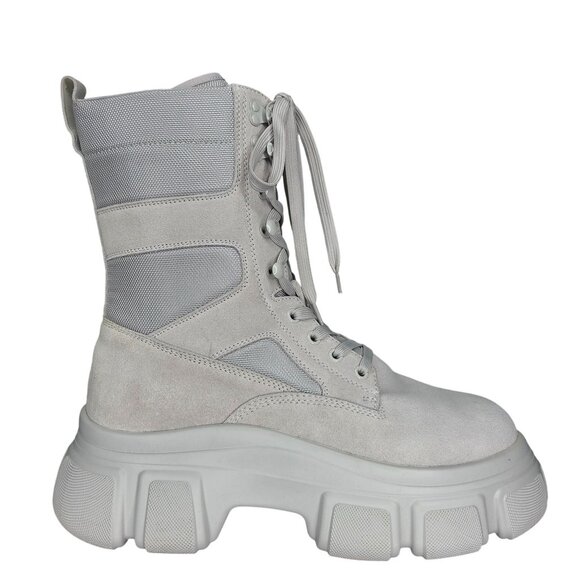 NWT Steve Madden Women's Rivka Bone Combat Boots - Picture 1 of 6